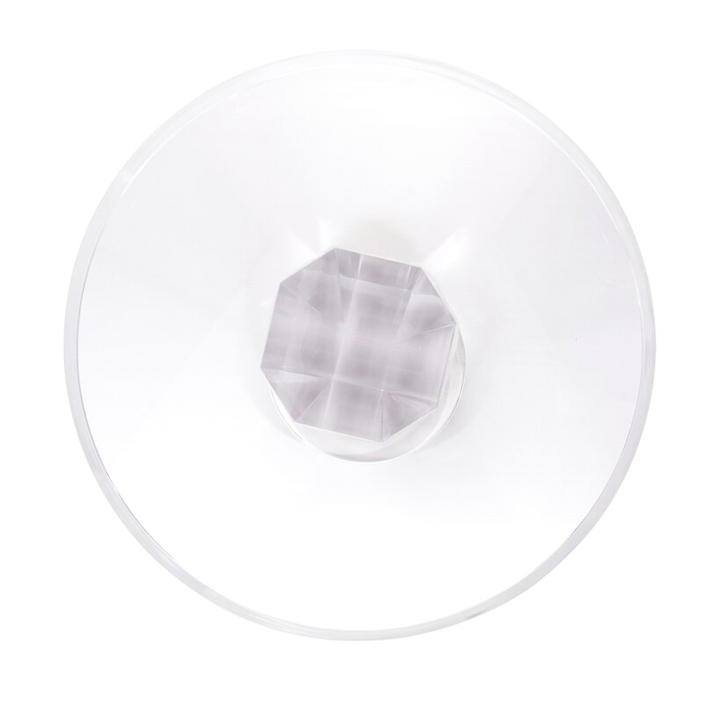 HMR - End Table Modern Clear Side Table in 23.6"H, Acrylic