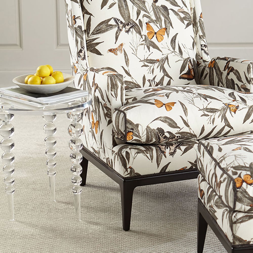 HMR - Acrylic Round Side Table in Clear