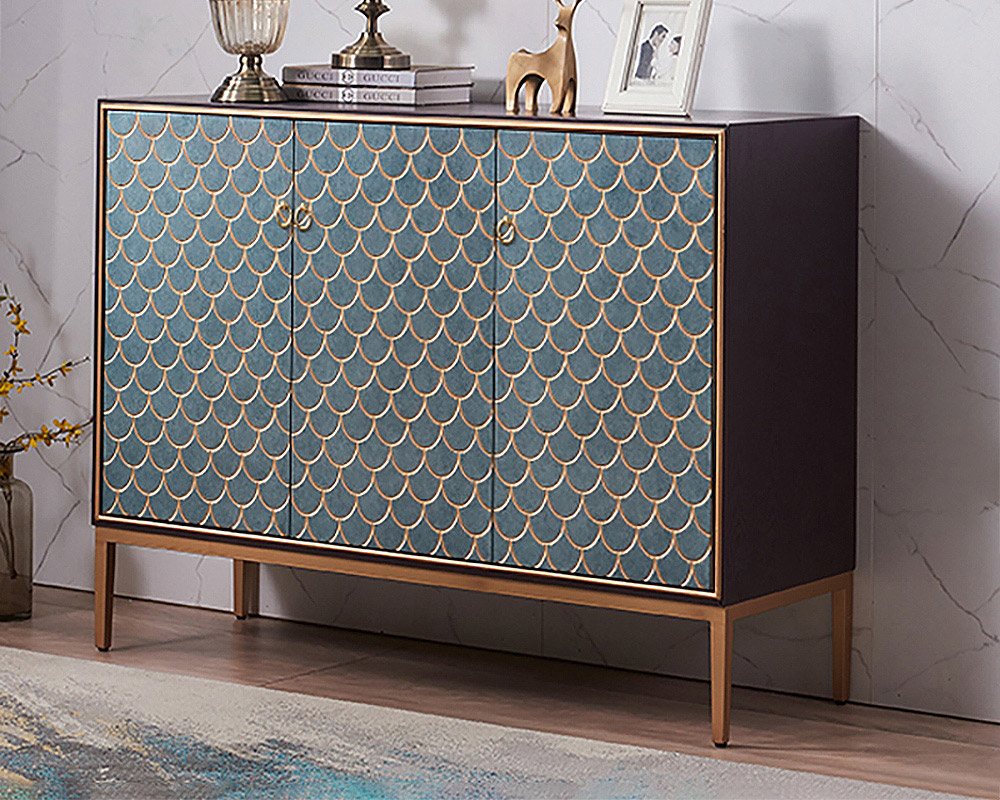 HMR - Modern 59" Sideboards Buffet with Doors & Shelves