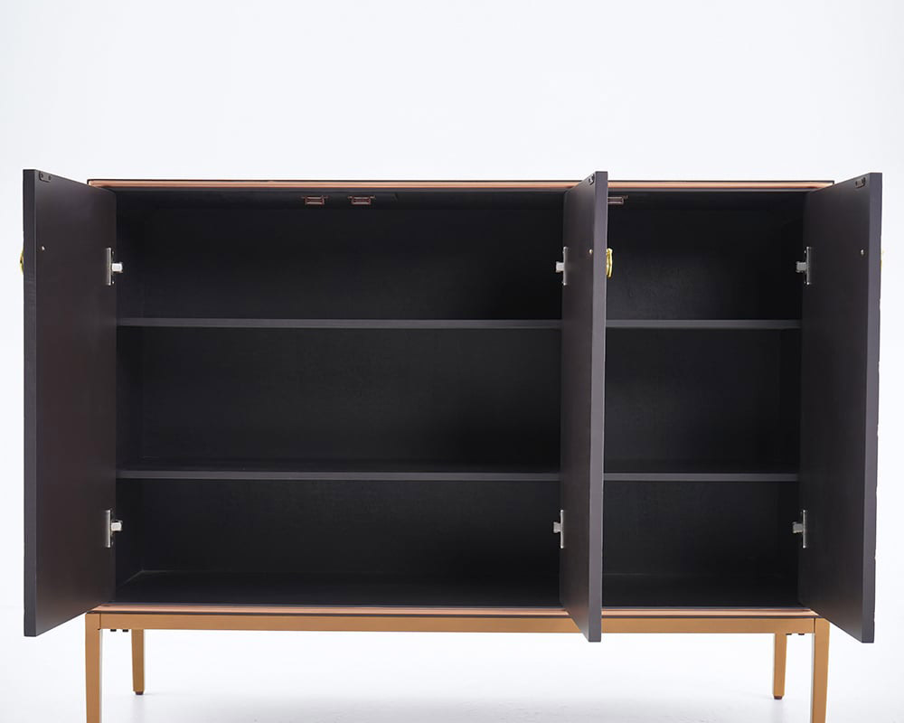 HMR Modern 47" Sideboards Buffet with Doors & Shelves - Blue