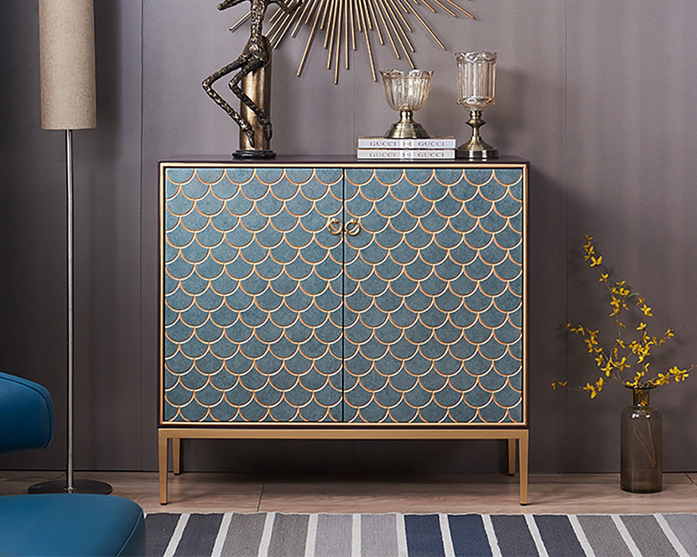 HMR - Modern 59" Sideboards Buffet with Doors & Shelves