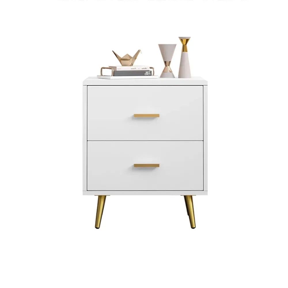 HMR - Modern Nightstand with Gold Legs
