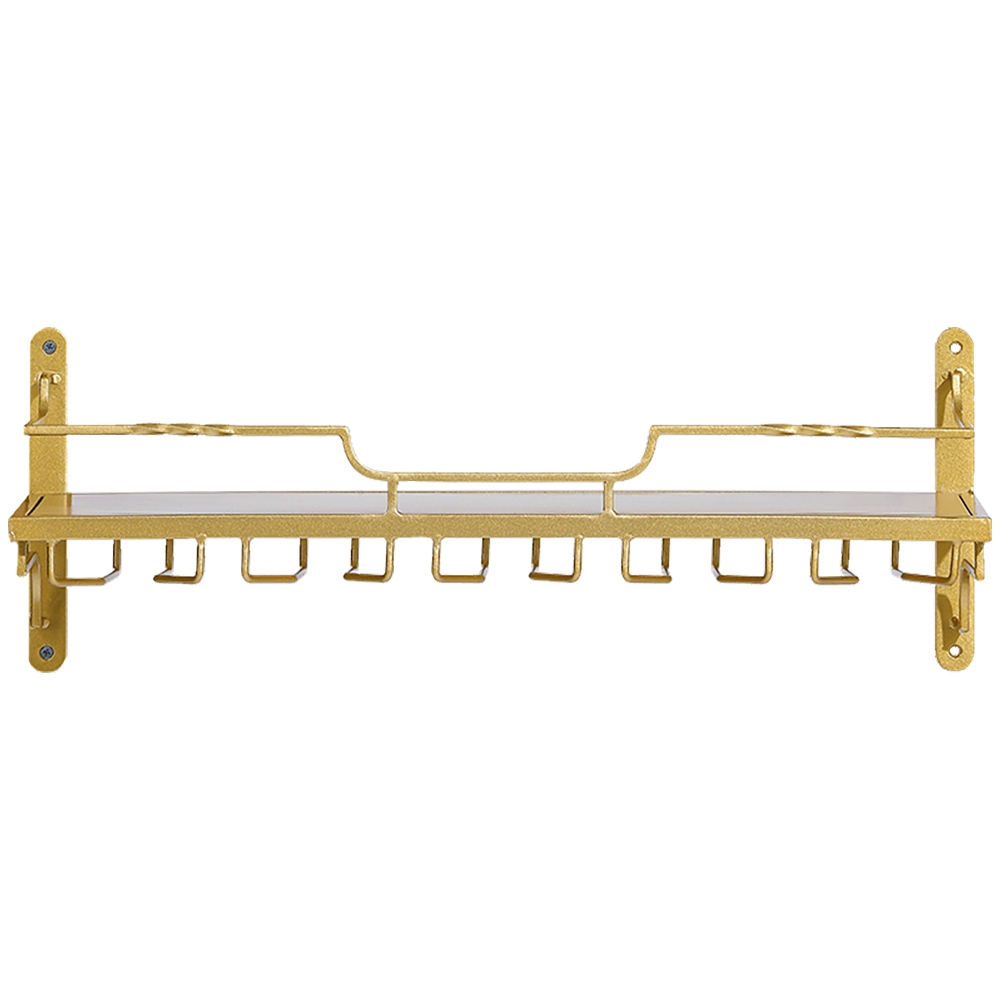 HMR - Nordic Wall Mounted Wine Rack Glass Rack in Gold