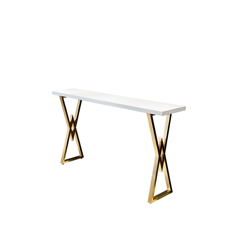 HMR Modern 47" Rectangular Dining Table for Breakfast Nook - White