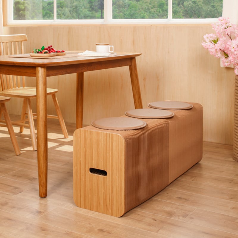 HMR - Farmhouse Extension-Type Dining Bench in Natural