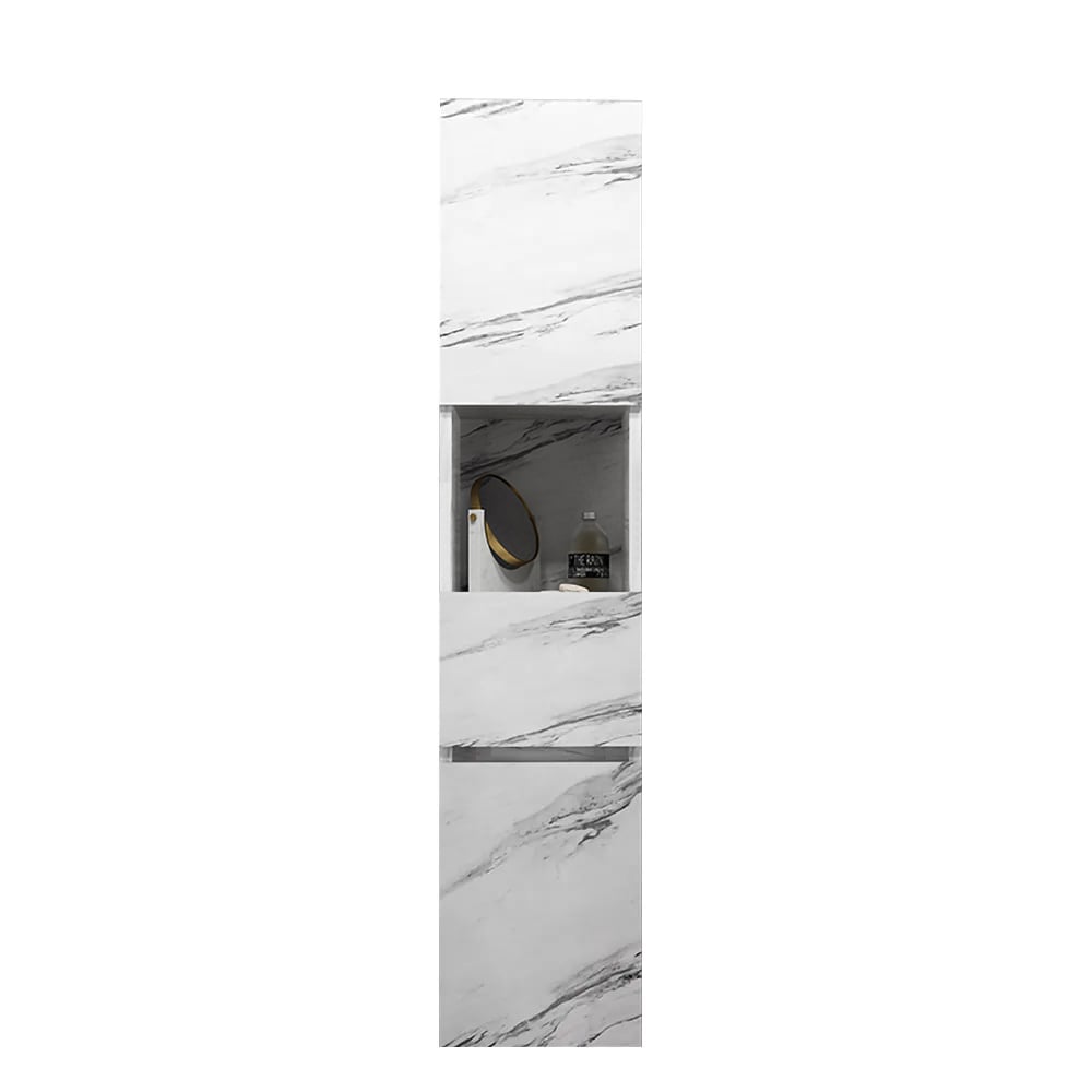 HMR Modern Bathroom Cabinet with Drawers - White