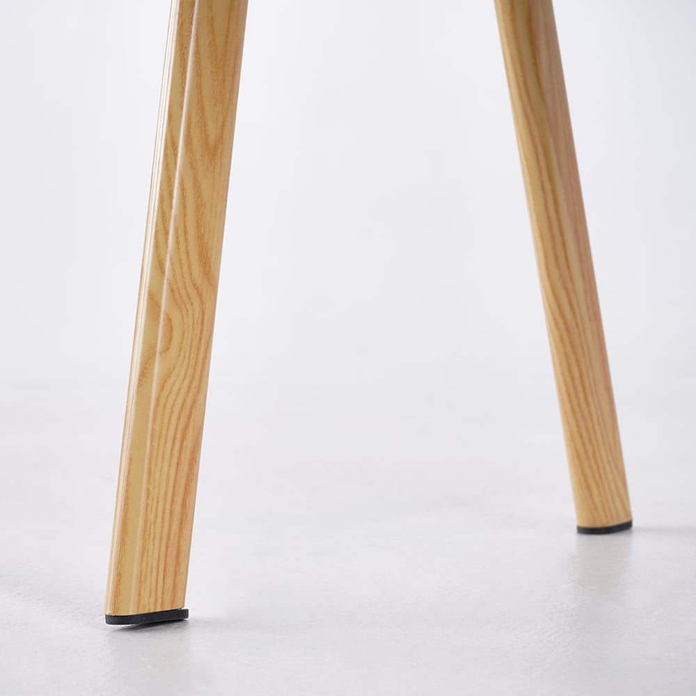 HMR Modern Dining Chairs with Linen Upholstery - Yellow, 2-Pieces