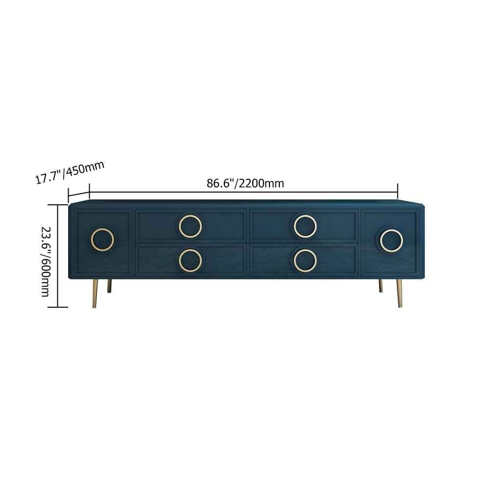 HMR - Rindix TV Stand with Storage with Drawers in 86.6"W