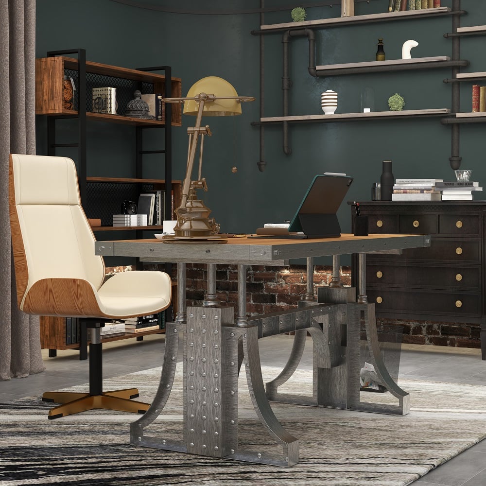 HMR - Office Executive Desk with Bridge Base in 63"L