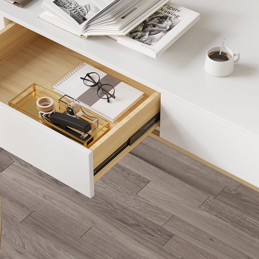 HMR - Drawer Rectangular Computer Desk in 55"L, White