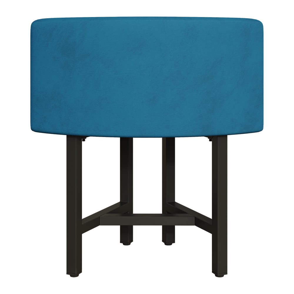 HMR Dining Set 39.4" Modern Round Wood Dining Table with 4 Chairs - Blue/Natural