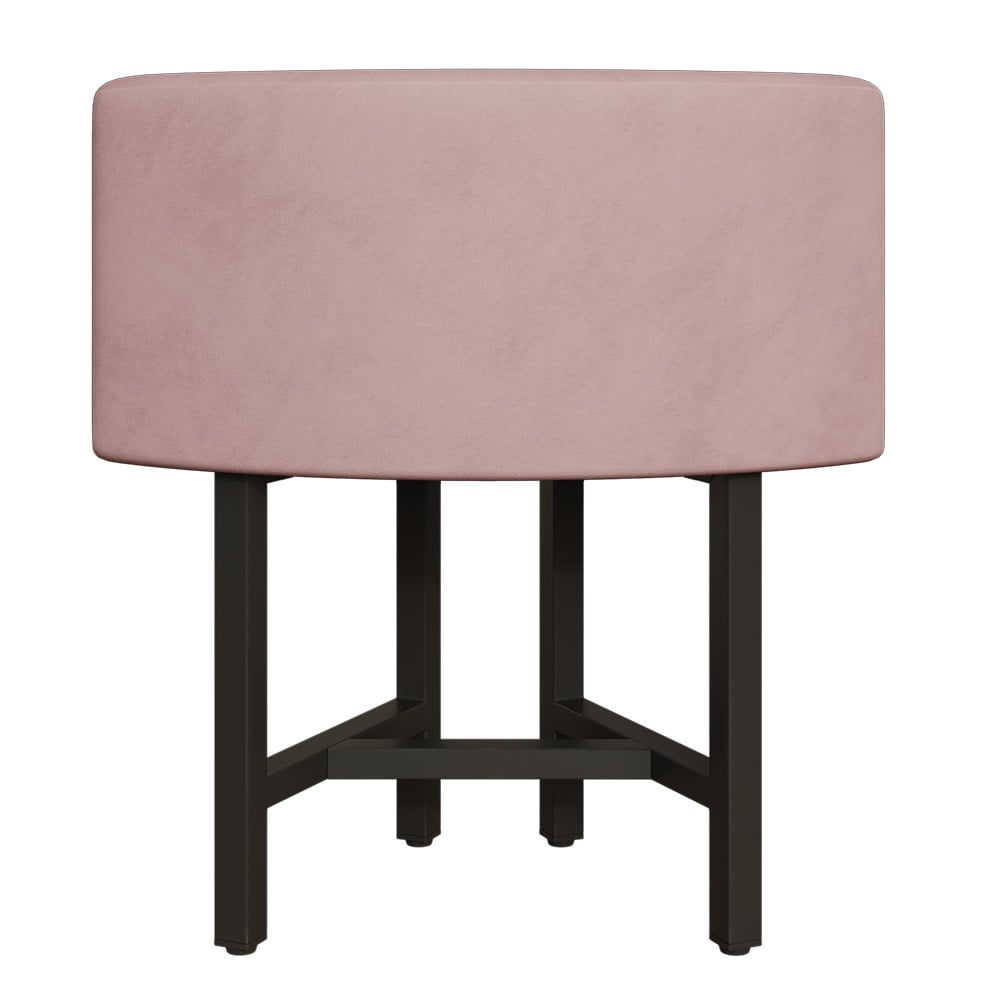 HMR Dining Set 39.4" Modern Round Wood Dining Table with 4 Chairs - Pink/Natural