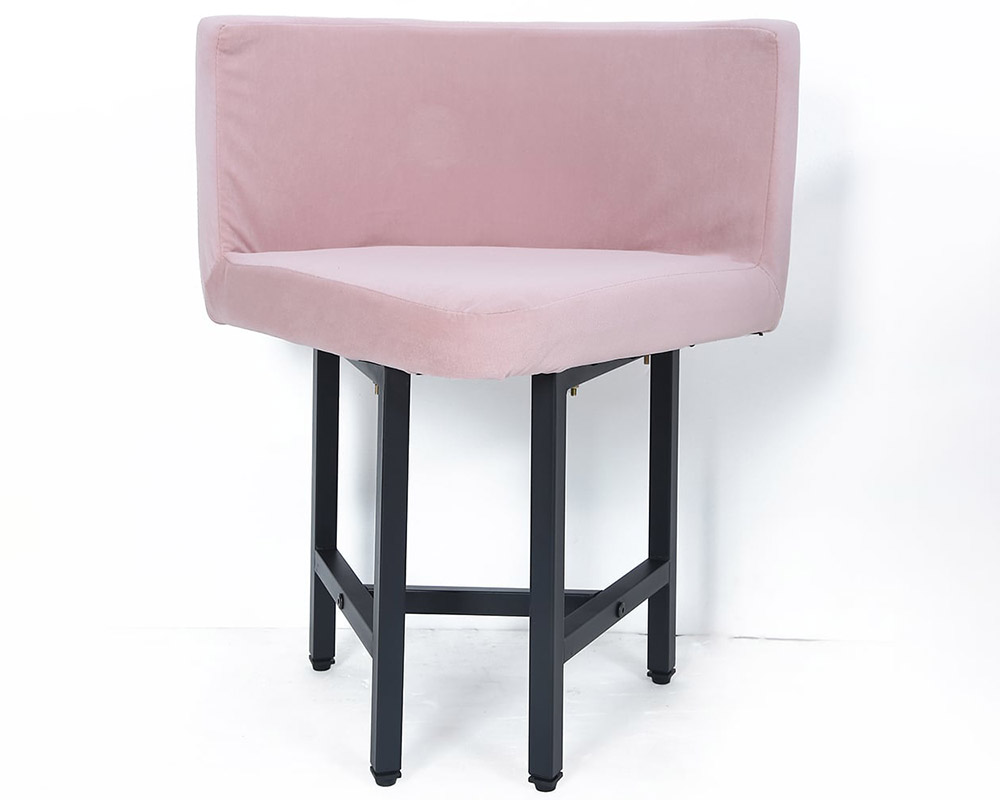 HMR Dining Set 39.4" Modern Round Wood Dining Table with 4 Chairs - Pink/Natural