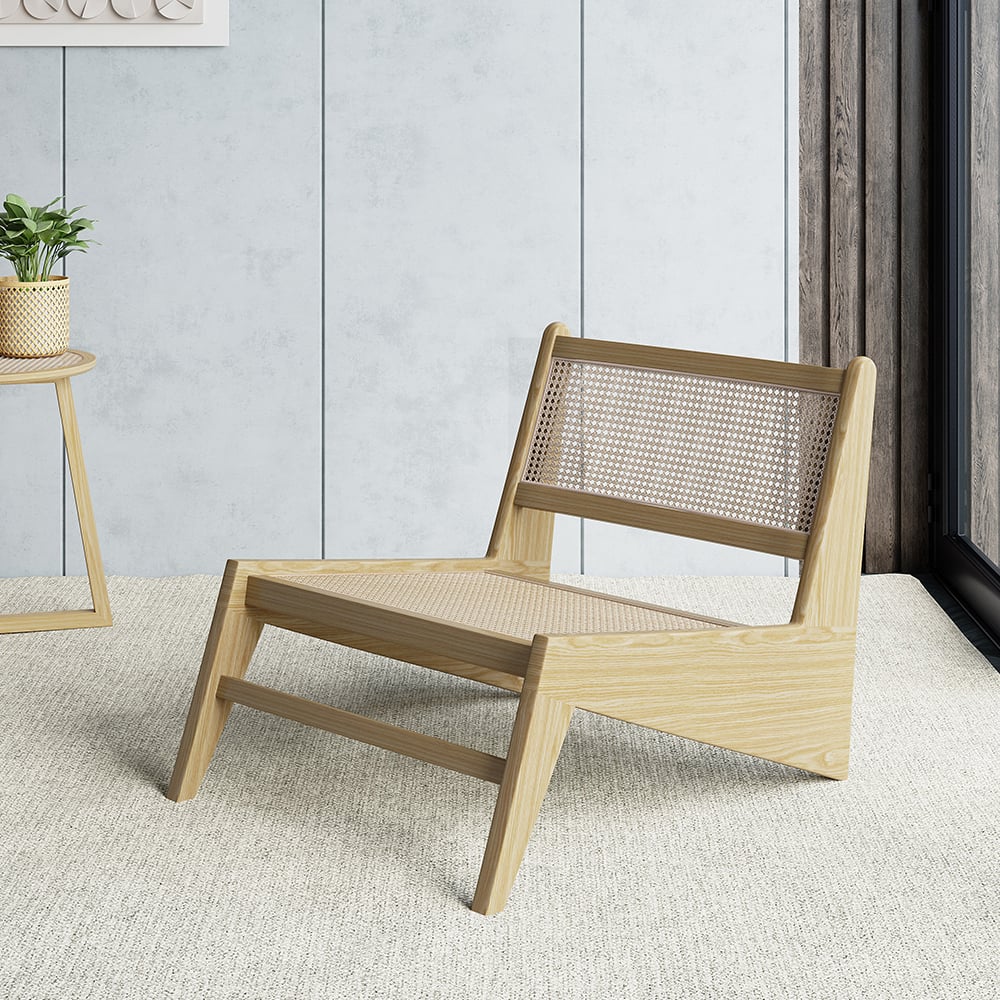 HMR Lounge Accent Chair - Natural, Rattan