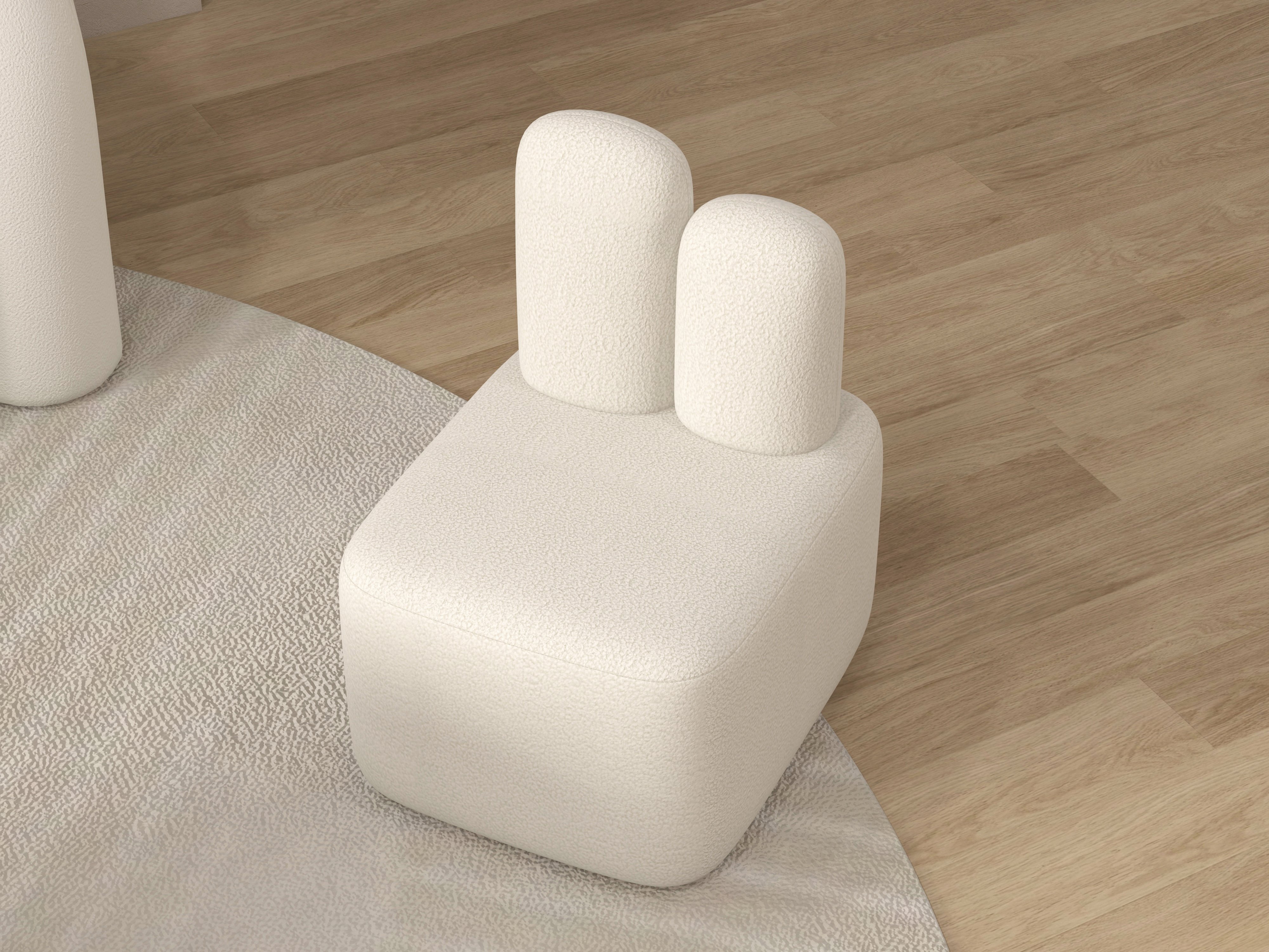 HMR - Accent Chair Rabbit Upholstered in Beige