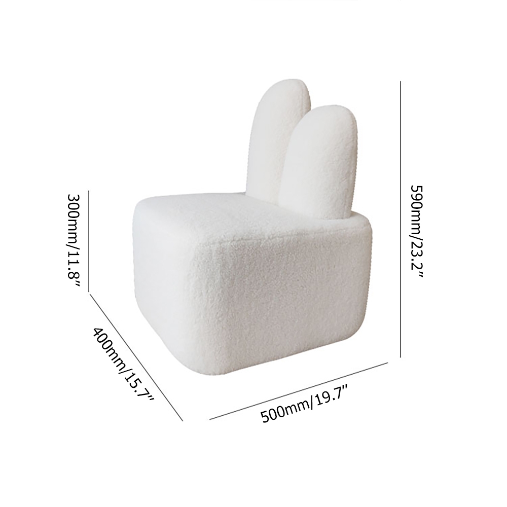 HMR - Accent Chair Rabbit Upholstered in Beige