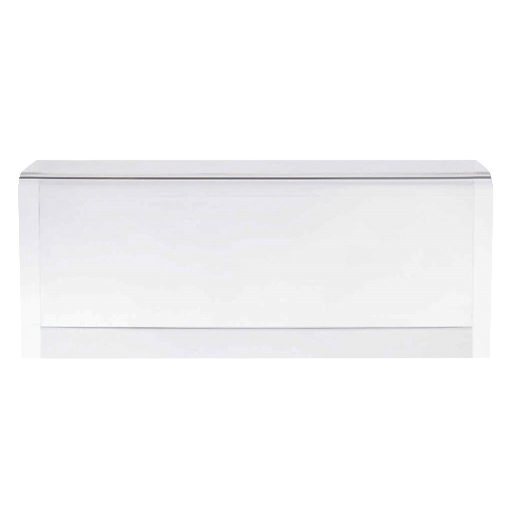 HMR - Modern Minimalist Acrylic Backless Entryway Bench 42.1" in Clear