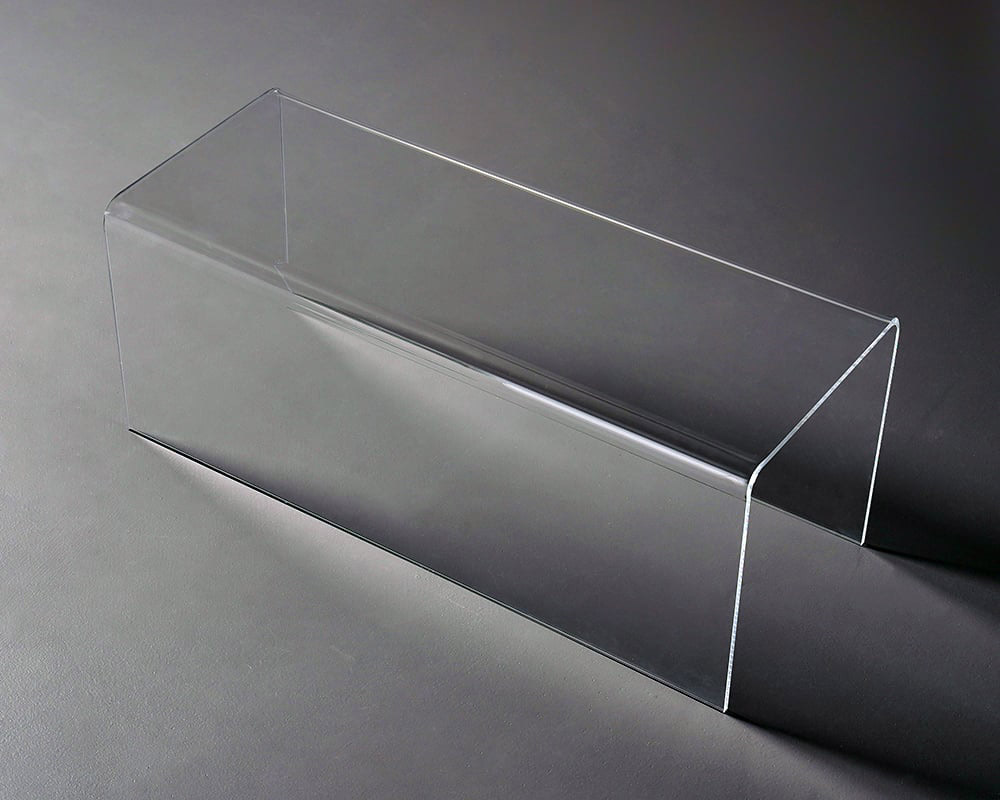 HMR - Modern Minimalist Acrylic Backless Entryway Bench 42.1" in Clear