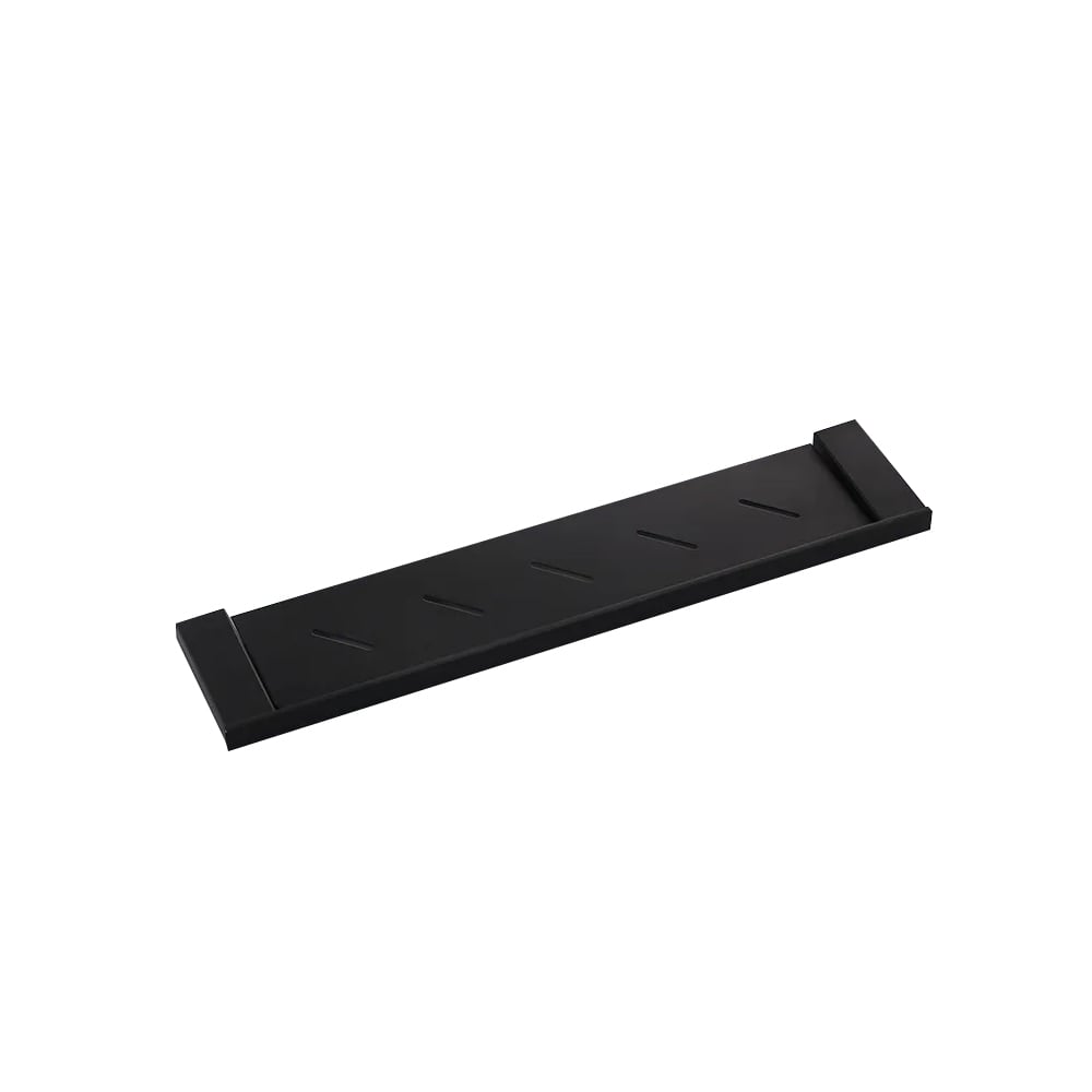 HMR - Tierney Wall-Mounted Stainless Steel Bathroom Shelf in Matte Black