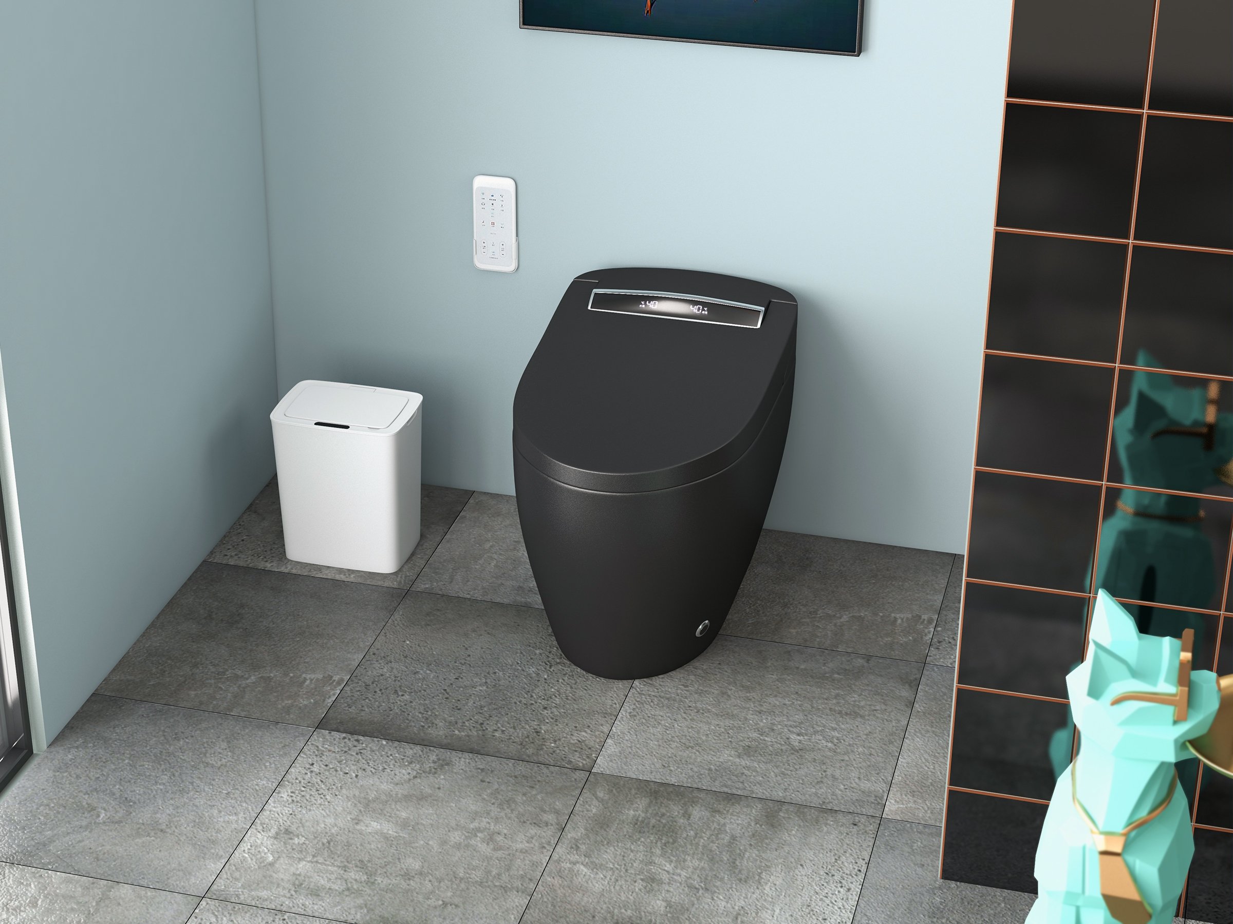 HMR - Intelligent Touchless Sensor Trash Can with Odor-Absorbing Deodorizer Area