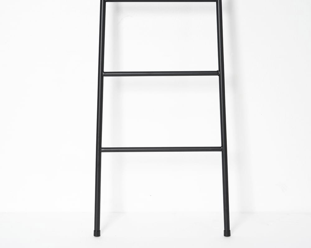 HMR Modern Freestanding Bath Ladder Storage Towel Rack - Black