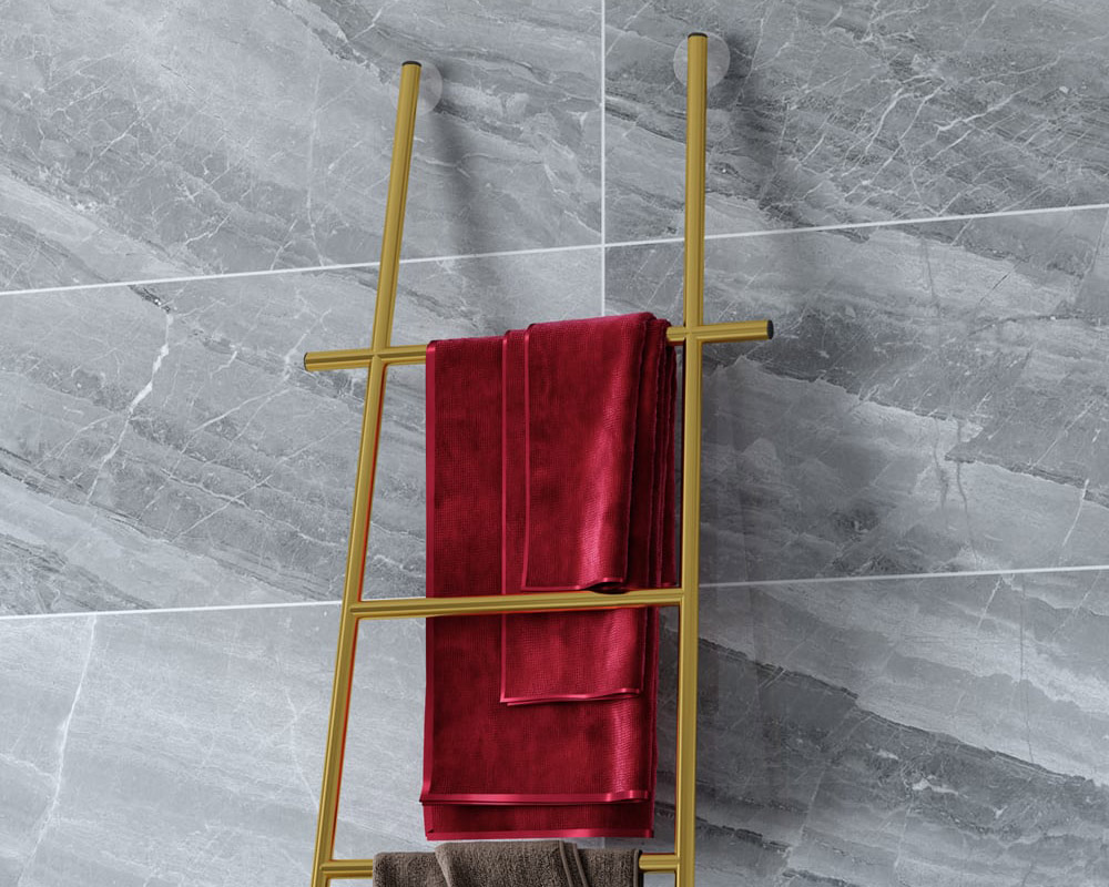 HMR - Modern Freestanding Bath Ladder Storage Towel Rack