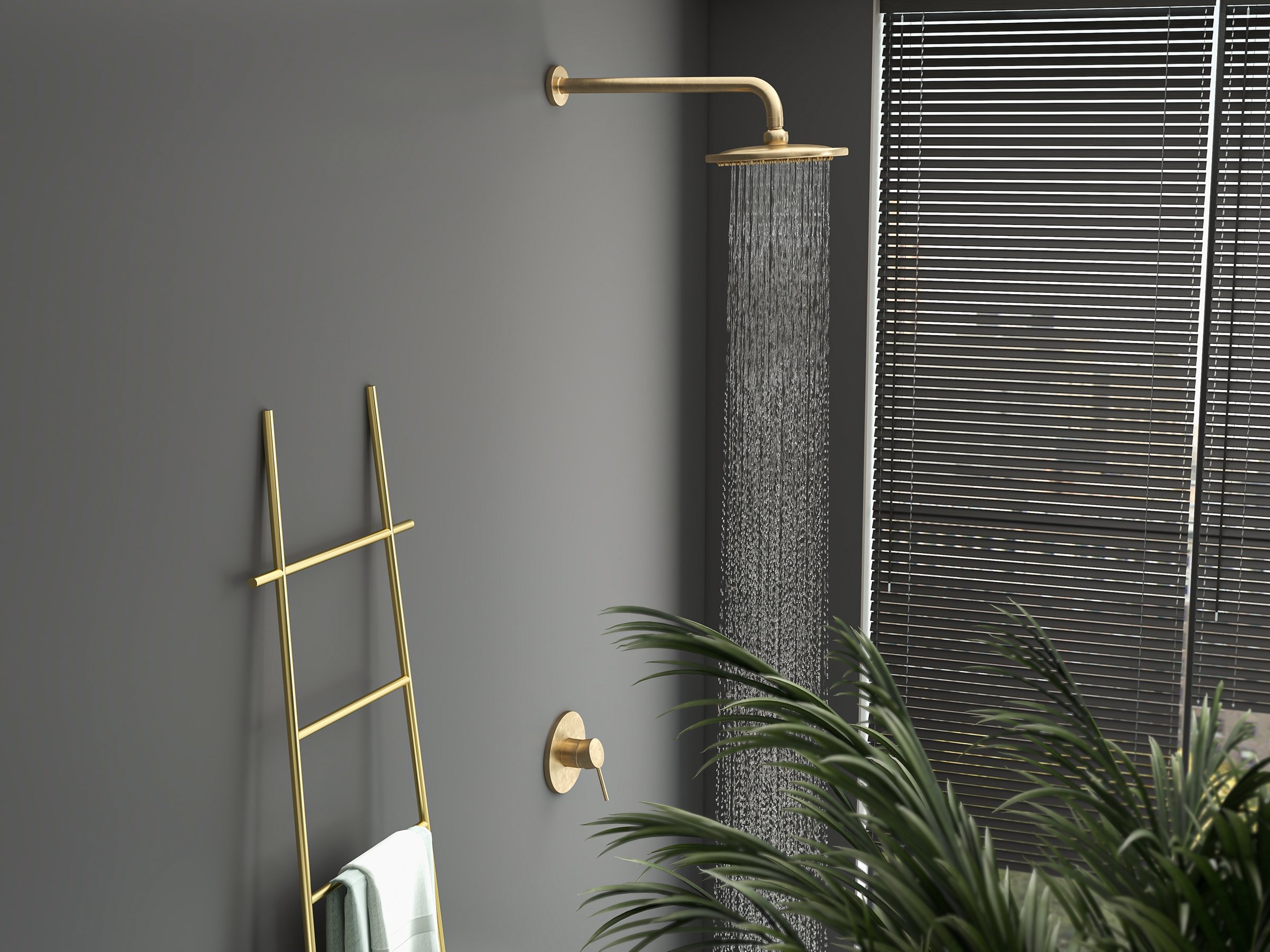 HMR - Modern Freestanding Bath Ladder Storage Towel Rack
