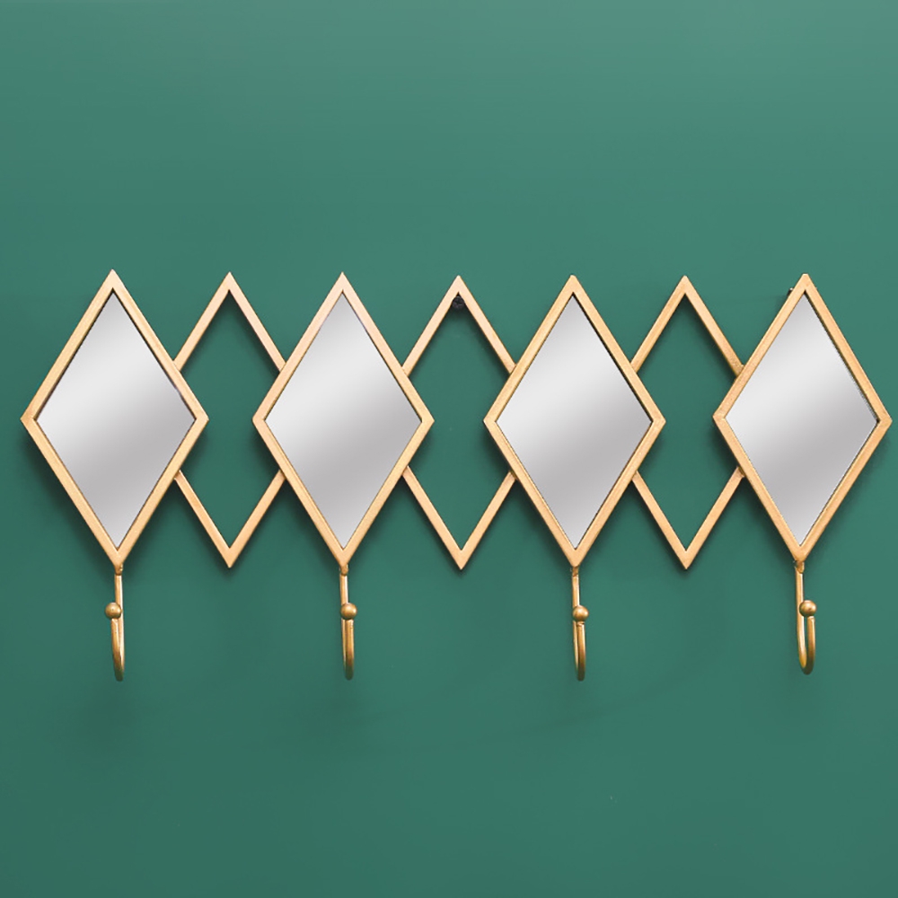 HMR - Luxury Entryway Wall-Mounted Coat Rack (Set of 2) in Multi-Color