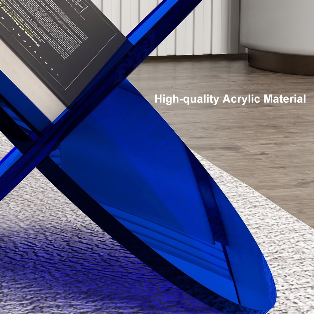 HMR Modern Magazine Rack - Blue, Acrylic