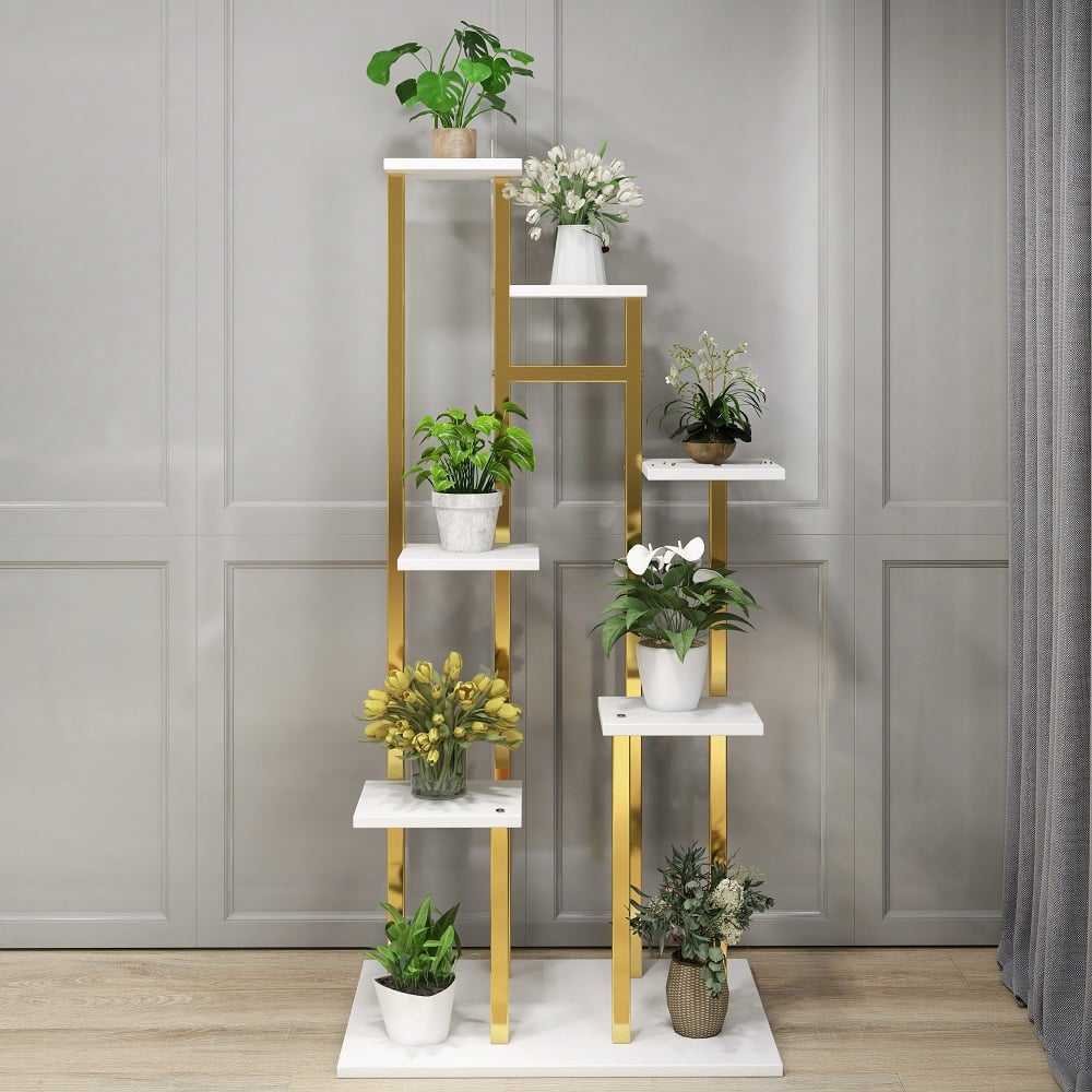 HMR - Modern 59" Ladder 7-Tiered Plant Stand