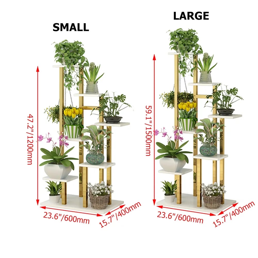 HMR - Modern 59" Ladder 7-Tiered Plant Stand