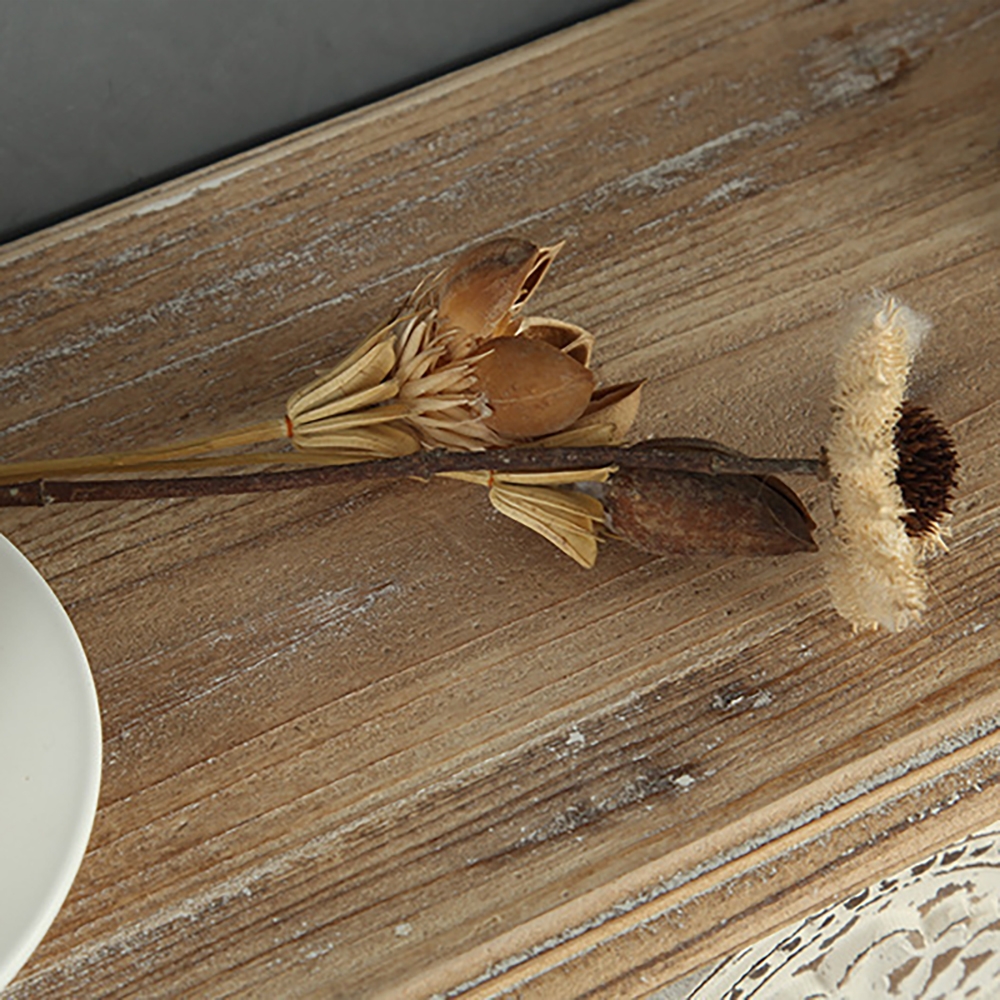 HMR - Vintage Floating Wooden Shelf in White