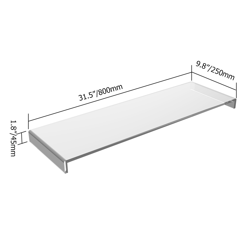HMR - Acrylic Bathtub Tray in Clear