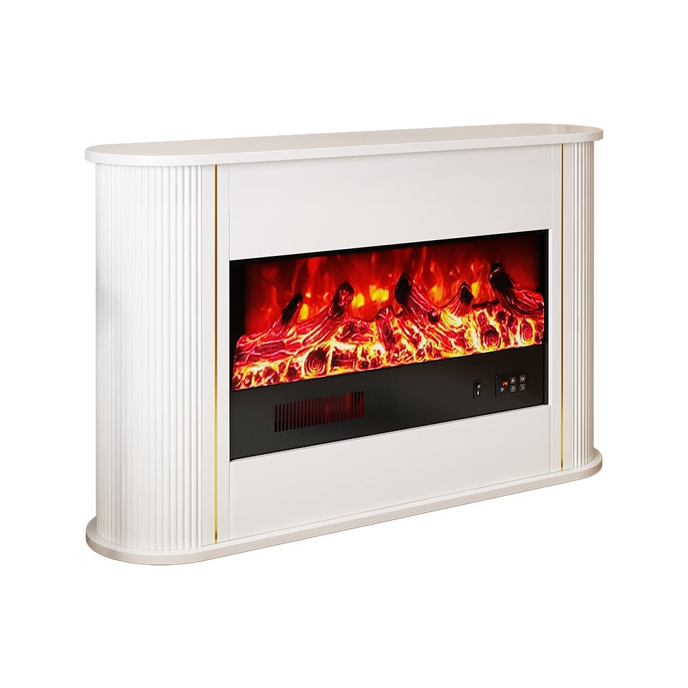 HMR - 47" Freestanding 1500W Electric Fireplace 5 Gear Adjustable 3D LED Flame Effect