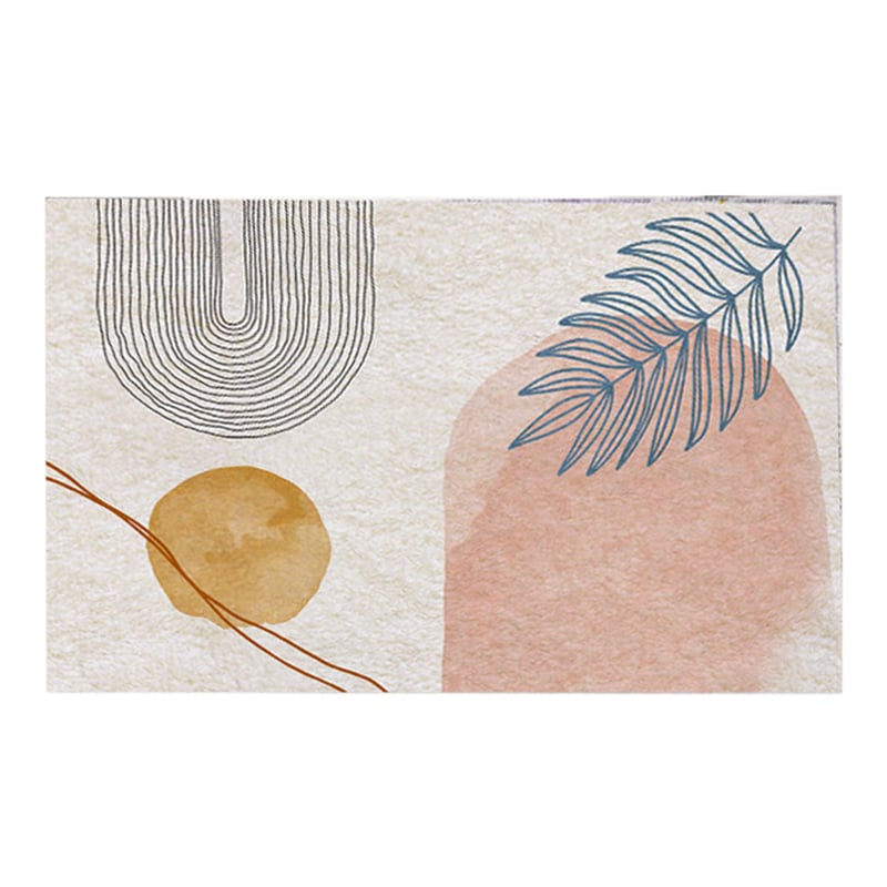HMR - Modern Non-Slip Soft Bath Mat Set Abstract Bathroom Rugs 16" x 24" & 20" x 32" (2-Pieces)