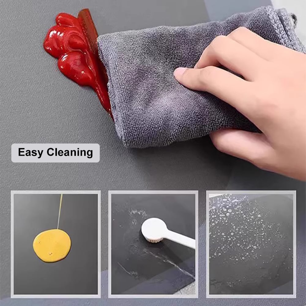 HMR - 2 Pieces Modern Gold Kitchen Runner Mats Non-slip Abstract Kitchen Mat Set
