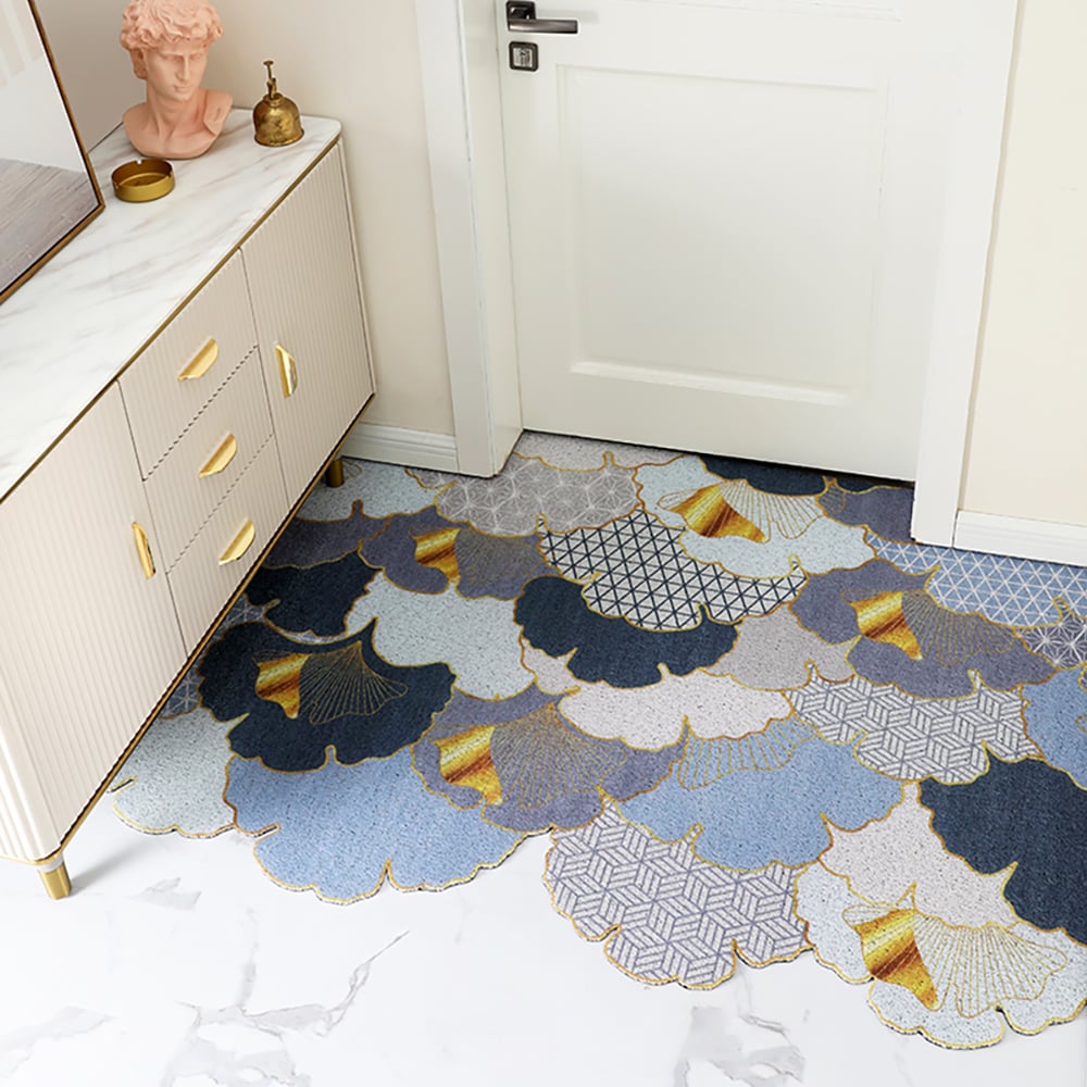 HMR - 2' x 3' Morden Luxury Novelty Non-slip Front Door Mat PVC Entryway Rug