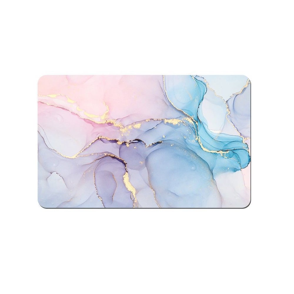HMR - 16" x 24" Modern Non-Slip Soft Rectangle Bath Mat Geometric Abstract Bathroom Rug