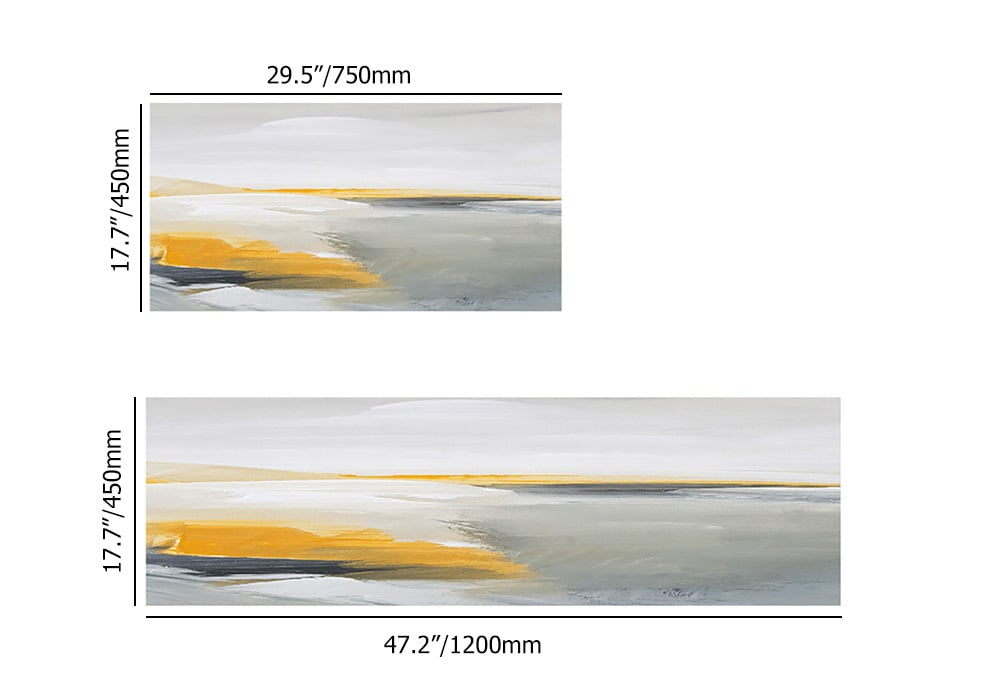 HMR - 2PCS Creative Abstract Oil Painting Kitchen Runner Rug Set Non-slip Kitchen Mat