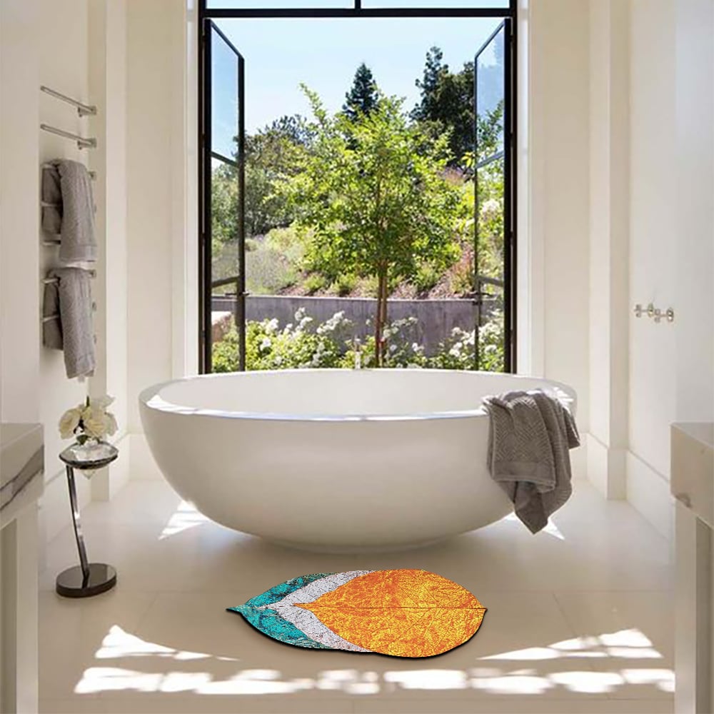 HMR - 2 PCS Creative Novely Colorful Bath Diatom Mud Mat Water-Absorbent Non-slip Rug Set