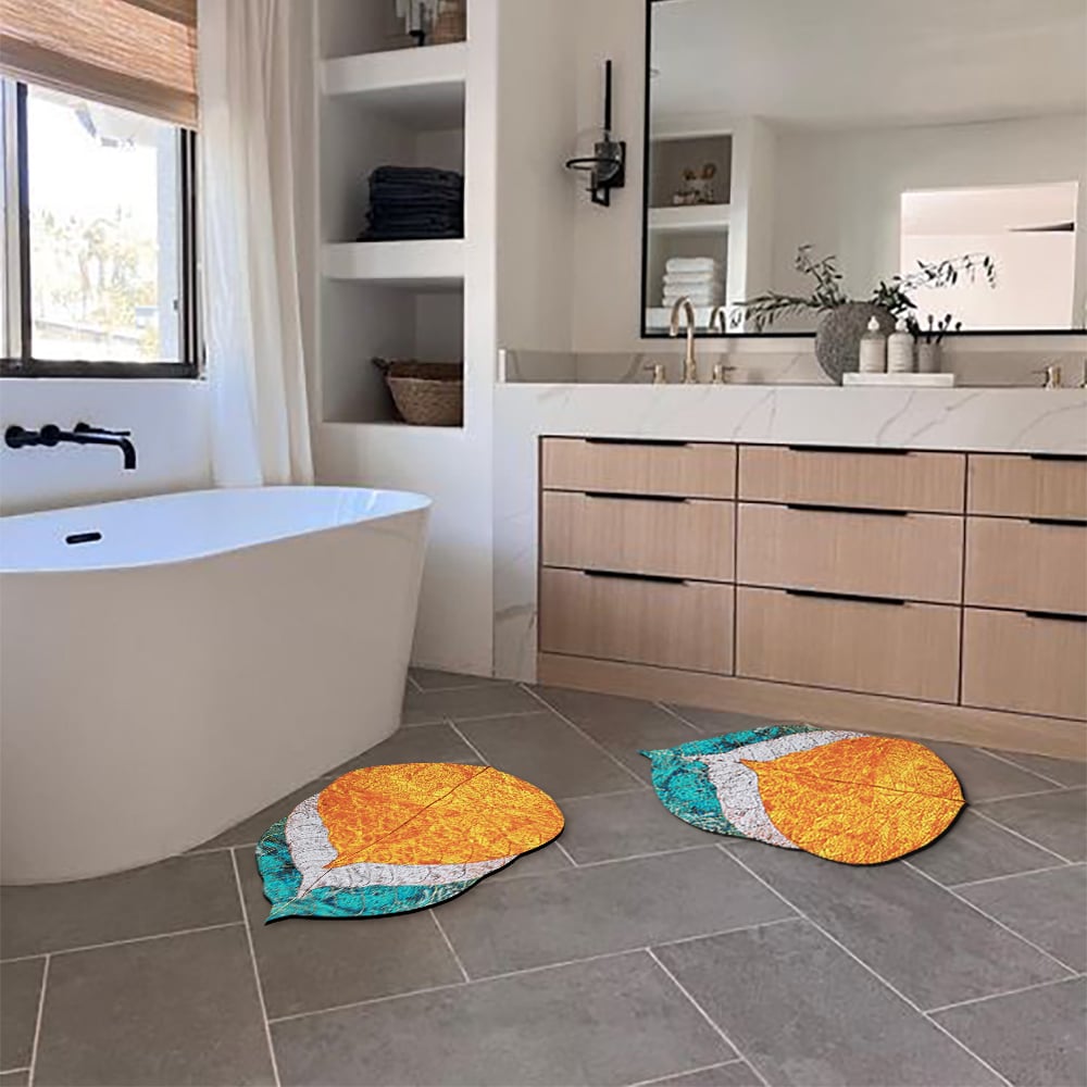 HMR - 2 PCS Creative Novely Colorful Bath Diatom Mud Mat Water-Absorbent Non-slip Rug Set