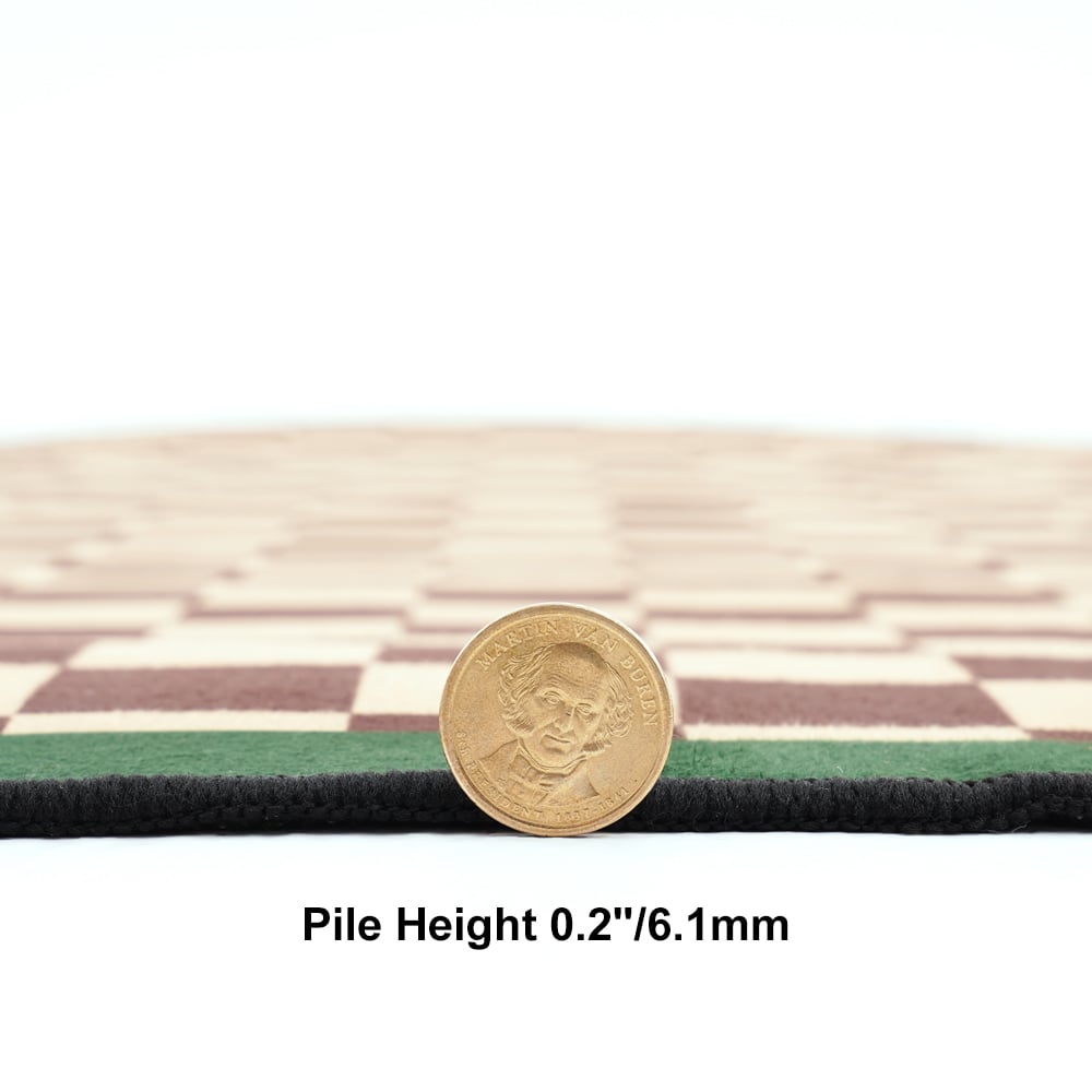 HMR - Morden Luxury Polyester Half Round Plaid Non-slip Entryway Rug 3' x 4'