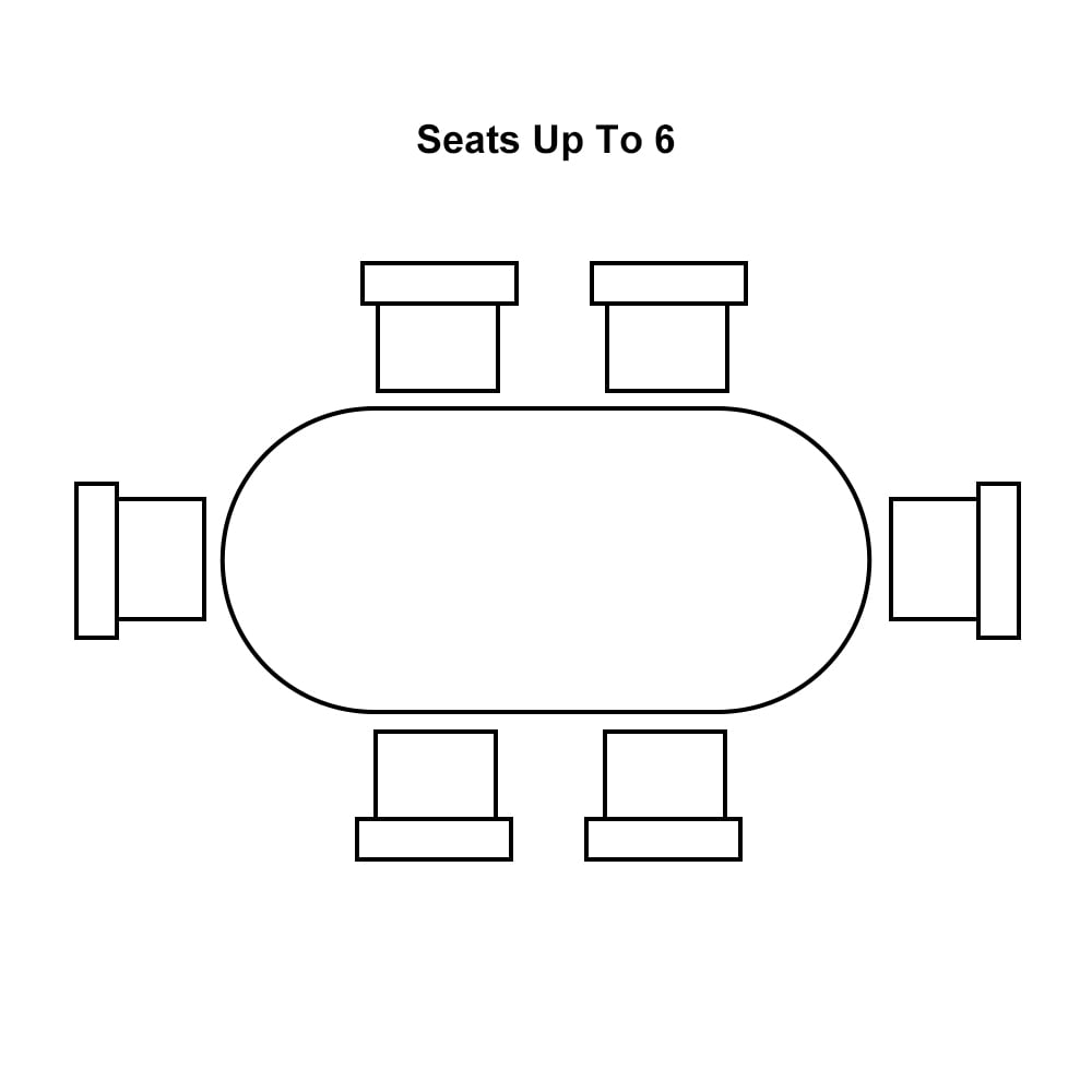 HMR Tintica Series Japandi Style Oval Wood Dining Table - Whitewash, 70.9" (Seats 4-6 People)