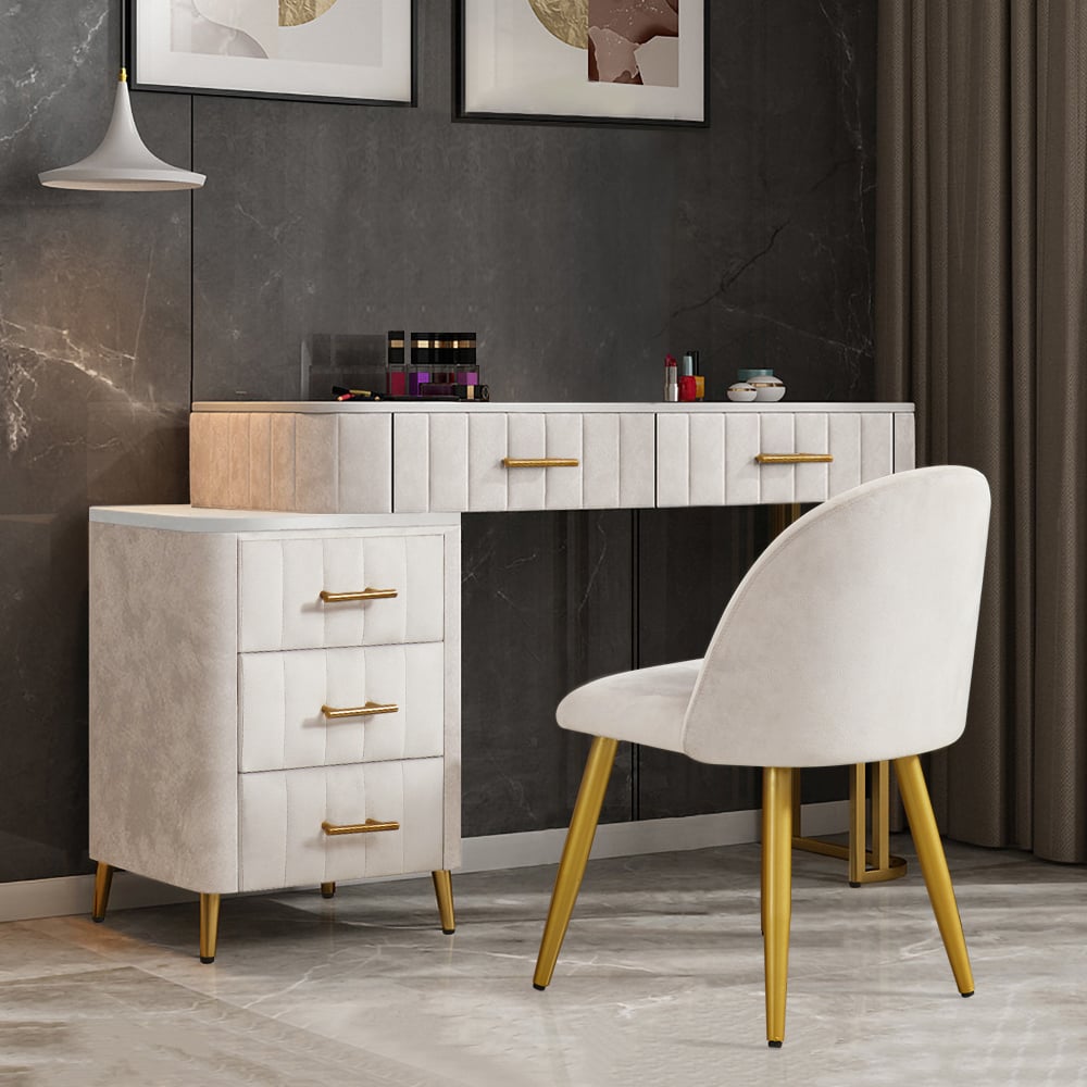 HMR - Modern Expandable Makeup Vanity Dressing Table
