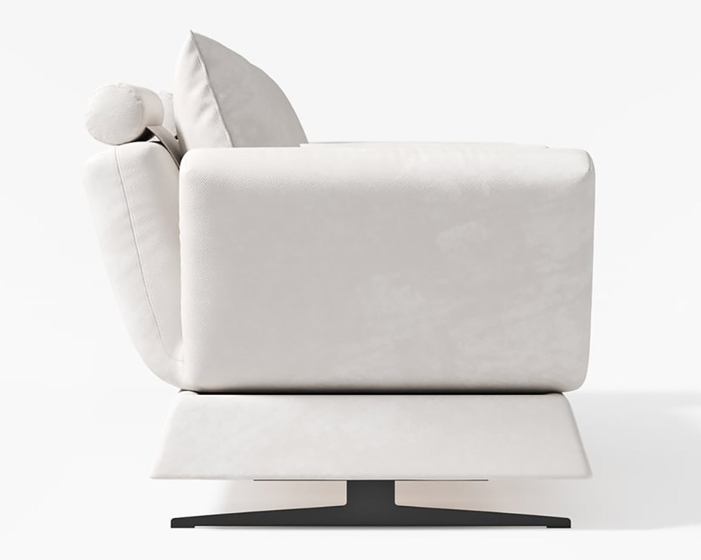 HMR - 84" Linen Convertible 2-Seater Sleeper Sofa