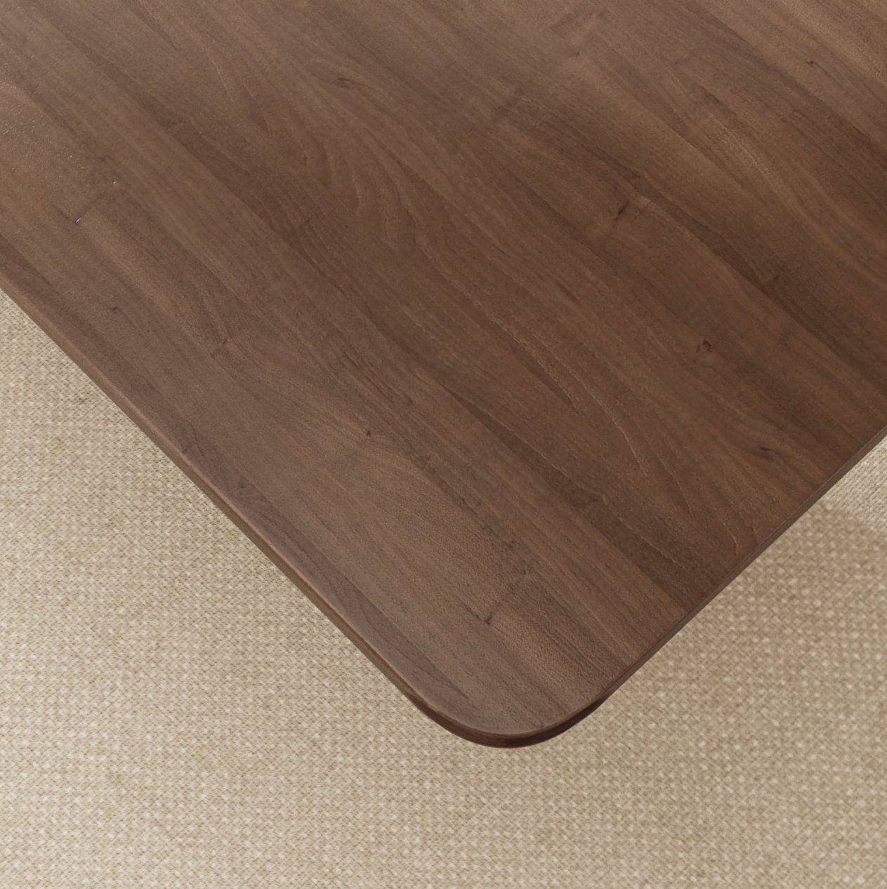 HMR - 82.7" Modern Rectangle Rubber Wood Dining Table Seats 6-8 People