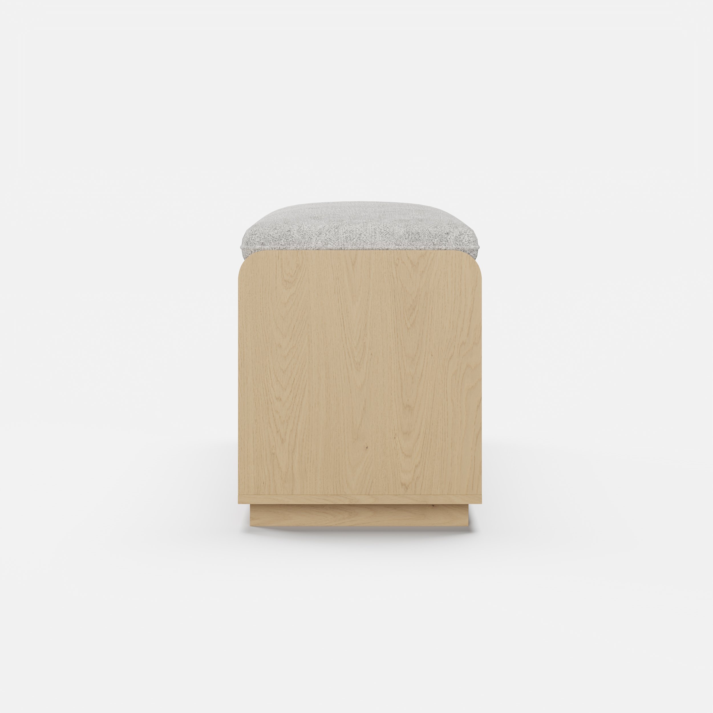 HMR - Wooden Shoe Storage Bench with Cushion