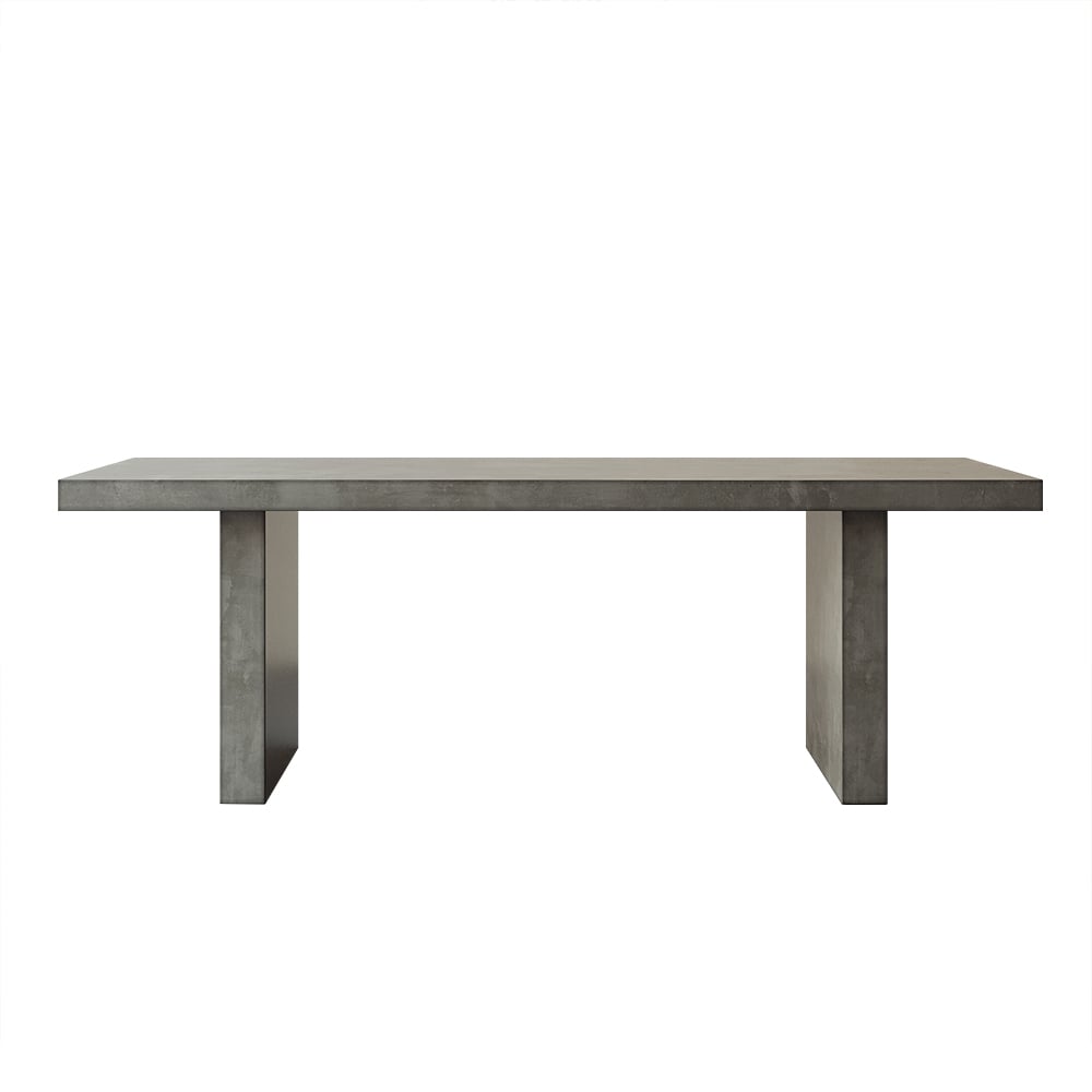 HMR Dining Set 70.9" Farmhouse Dining Table - Gray, With 4 Chairs, Style C