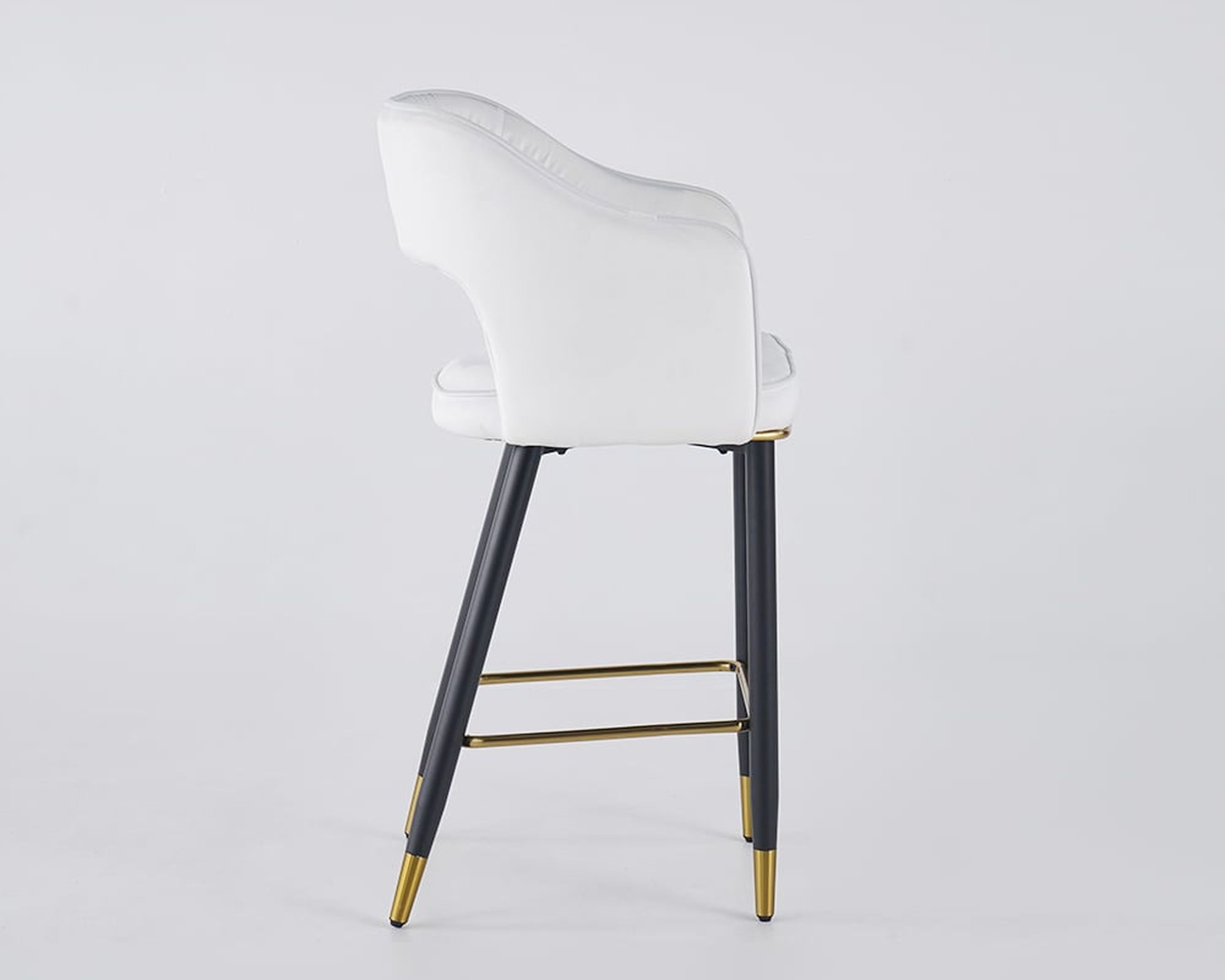 HMR - Modern 43" Bar Stools with Velvet Upholstery