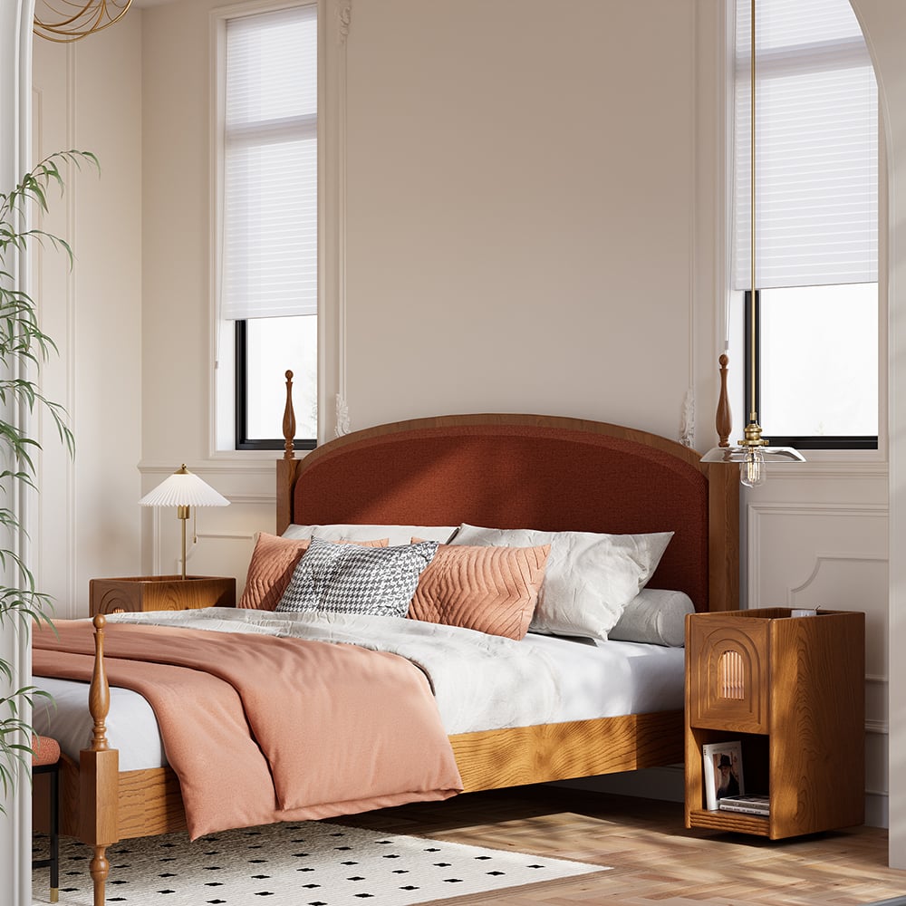 HMR - Mid-Century Modern Narrow Smart Nightstand